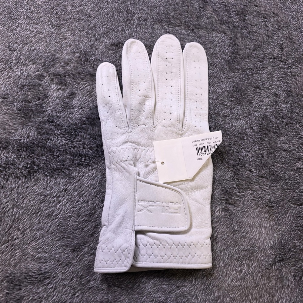 RLX Ralph Lauren Left‎ Handed Leather Golf Glove Womens Large White